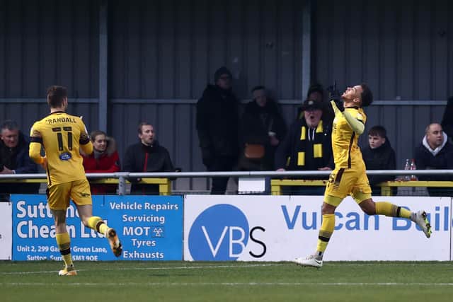 RESULT: Sutton United 1-0 Harrogate Town. Picture: Getty Images.