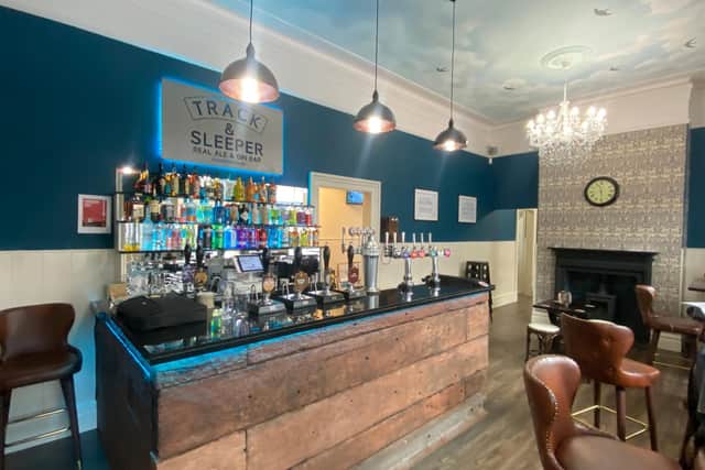 The old waiting rooms are now craft beer and gin bar The Track and Sleeper