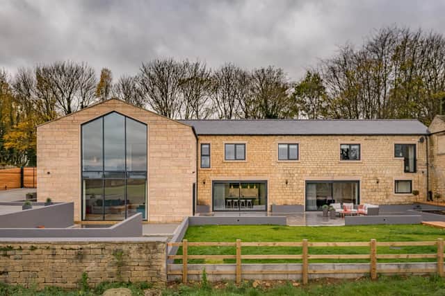 What was an historic derelict barn with an old cow shed is now a stunning, contemporary home