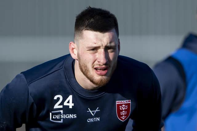 Derby dilemma: Hull KR's Sam Wood and FC's Darnell McIntosh are housemates - but how will they fare on Hull derby days? Picture by Allan McKenzie/SWpix.com