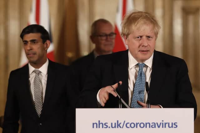 Boris Johnson and Rishi Sunak at a Downing Street press conference during the original lockdown - should the 5pm briefings be resumed?