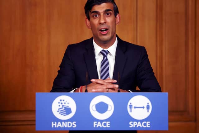 Rishi Sunak addresses a Downing Street press conference during the original lockdown - should the 5pm daily briefings be resumed?