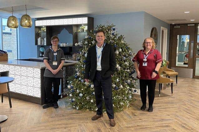 Pictured (from left to right): Nicola Goodsall (Deputy Manager), Nigel Allen (Home Manager) and Tracey Avery (Head of Housekeeping)
