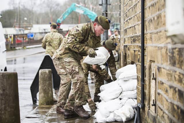This was the military responding to the Calderdale floods in Mytholmroyd in February 2020.