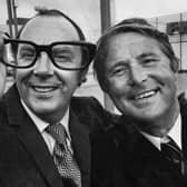 Eric Morecambe and Ernie Wise in Sheffield in 1971.