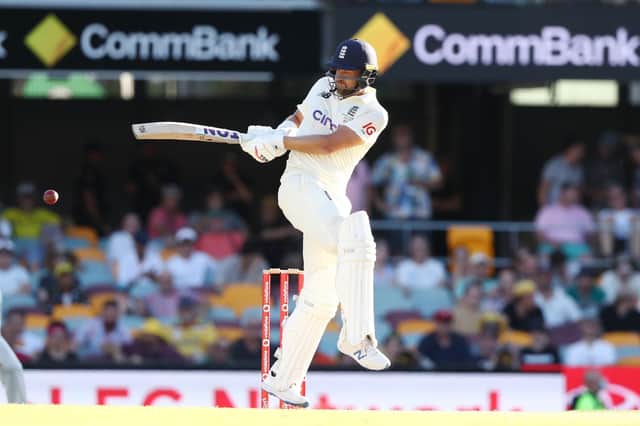 England's Dawid Malan in action at The Gabba. Picture: PA.