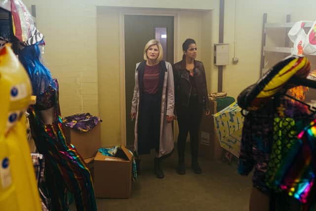Jodie Whittaker as The Doctor, Mandip Gill as Yasmin Khan. (Pic: PA Photo/BBC Studios/James Pardon)