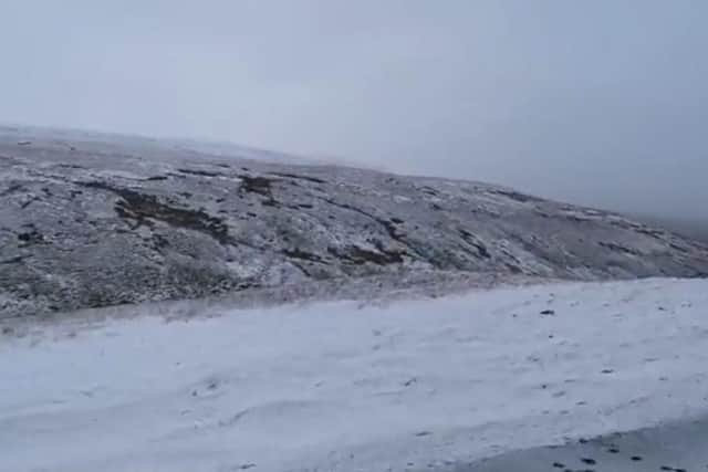 Askrigg Moor blanketed in snow this morning [Image: Josh Crompton/Thomas Beresford]