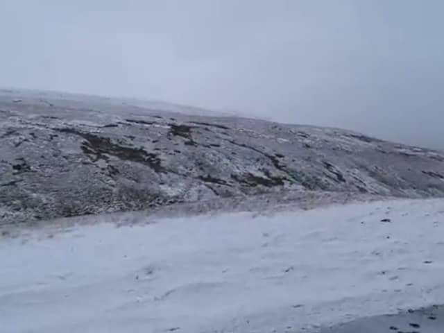 Askrigg Moor blanketed in snow this morning [Image: Josh Crompton/Thomas Beresford]