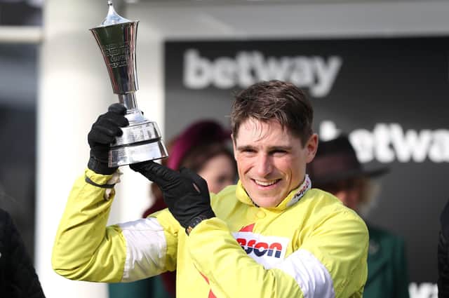 Harry Skelton who won Wetherby's Castleford Chase on Eclair D’Ainay.