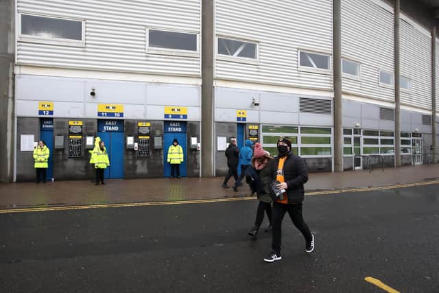 POSTPONEMENT: Some supporters had arrived before the game was postponed. Picture: Getty Images.