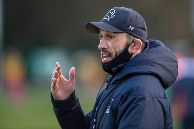VICTORY: For head coach Steve Boden and Doncaster Knights. Picture: Bruce Rollinson.