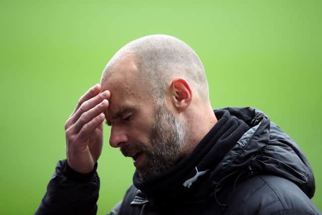 The pain: Rotherham United manager Paul Warne is interviewed after their relegation is confirmed after a draw in the Sky Bet Championship match at the Cardiff City Stadium, Cardiff. (Picture: PA)