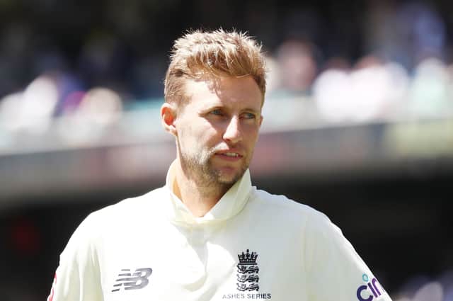 England's Joe Root looks dejected after defeat during day three of the third Ashes test at the Melbourne Cricket Ground. Picture: Jason O'Brien/PA Wire.