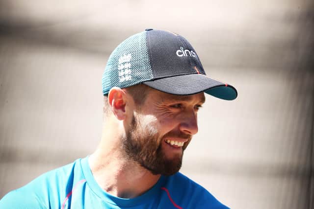 England's Chris Woakes, who has publicly backed captain Joe Root, during a nets session at the Melbourne Cricket Ground. Picture: Jason O'Brien/PA Wire.