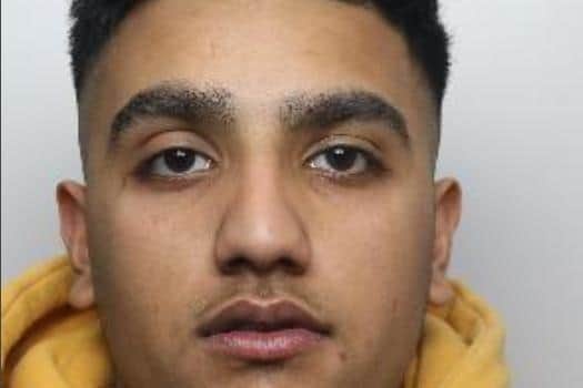 Pictured is Haseeb Ashraf, aged 20, of Coleridge Road, near Eastwood, Rotherham, who has been sentenced at Sheffield Crown Court to 26 months of custody in a Young Offender Institution after he pleaded guilty to causing serious injury by dangerous driving