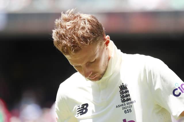 England's Joe Root looks dejected after defeat in the Ashes (Picture: Jason O'Brien/PA)