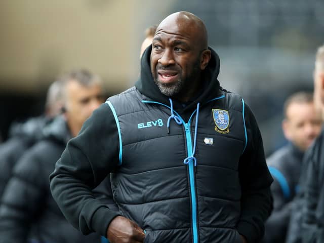 Darren Moore, manager of League One Sheffield Wednesday. Picture: Nigel French/PA Wire.