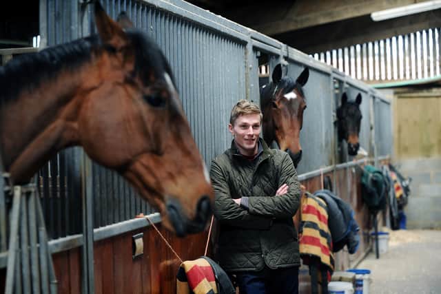 This was James Reveley at his family's Saltburn stables in 2015.