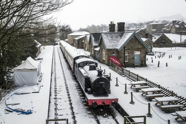 Snow at the Dales Countryside Museum in Hawes