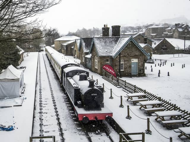 Snow at the Dales Countryside Museum in Hawes