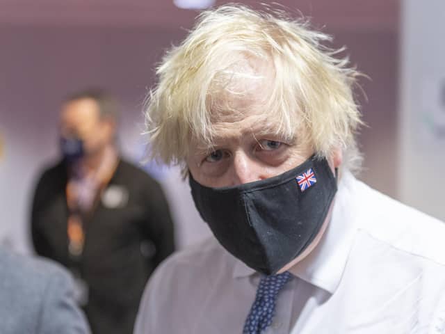 Prime Minister Boris Johnson pictured in December 2021