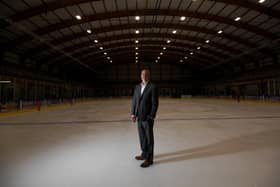 Leeds Knights coach Dave Whistle, pictured at the team's Planet Ice rink at Elland Road Picture Simon hulme.