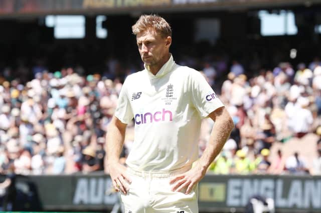 Under pressure: England's Joe Root looks dejected after defeat in the third Ashes Test. Pictures: PA.