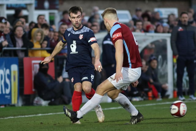 Midfielder Ryan Watson in action for Boro in the loss at South Shields


Photo by Morgan Exley