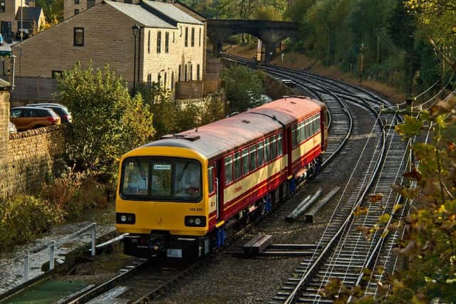 The Keighley and Worth Valley Pacer in new 1990s livery