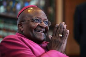 Nobel Peace Laureate Archbishop Desmond Tutu in 2014. Photo by JENNIFER BRUCE/AFP via Getty Images.