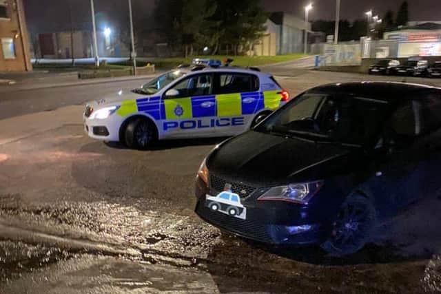 Police break up New Years Day car meet as driver spotted racing in West Yorkshire
cc WYP