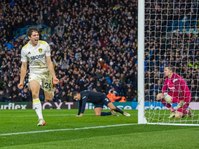 IMPACT SUB: Dan James raised Leeds United's levels and was rewarded with only his second goal for the club
