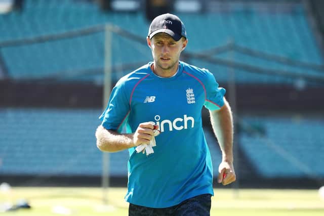England's Joe Root during a nets session at the Sydney Cricket Ground, Sydney. (Picture: Jason O'Brien/PA Wire)