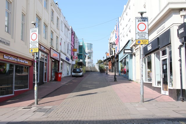 Scenes of Brighton amid the coronavirus lockdown. Grenville Street