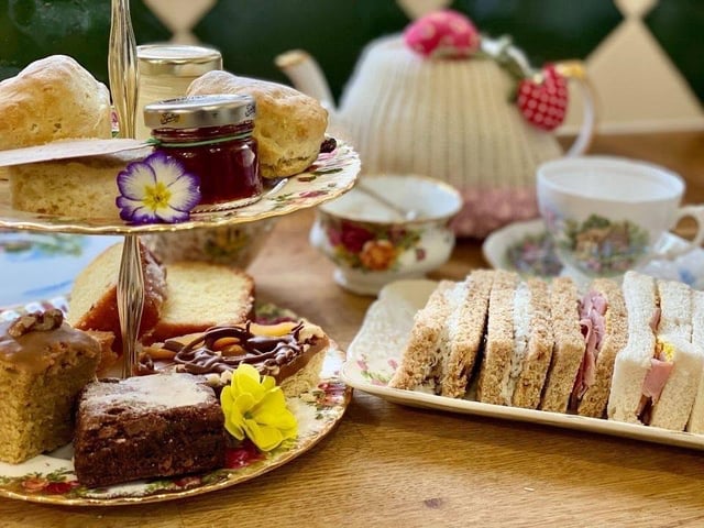 The tea room in Potten End, run by Dottie About Cakes, serves traditional English teas, cafetiere coffee, cakes and light lunches. One person said: "Such a beautiful setting and delicious cakes!"