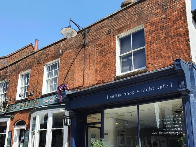 Independent Coffee Shop in Hemel Hempstead Old Town. One person said: "The Hive lovely coffee and wonderful cakes and pleasant staff."
