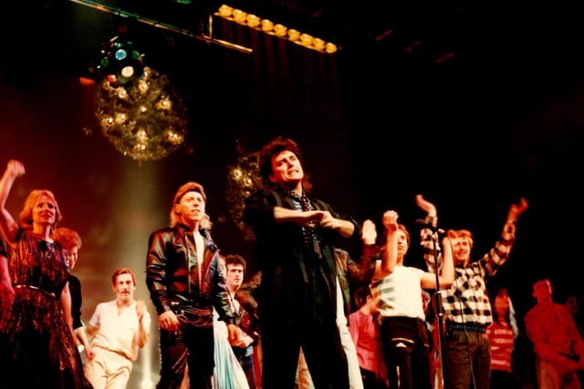 Alvin Stardust performing in WAGS at the Royal Shakespeare Theatre in 1985.