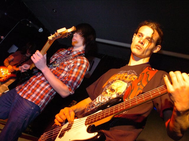 Battle of the bands at Radius club, Northminster Road in 2008