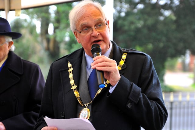 Holocaust Memorial Day at the War Memorial in Muster Green, Haywards Heath, on Thursday (January 27). Picture: Steve Robards, SR2201271.