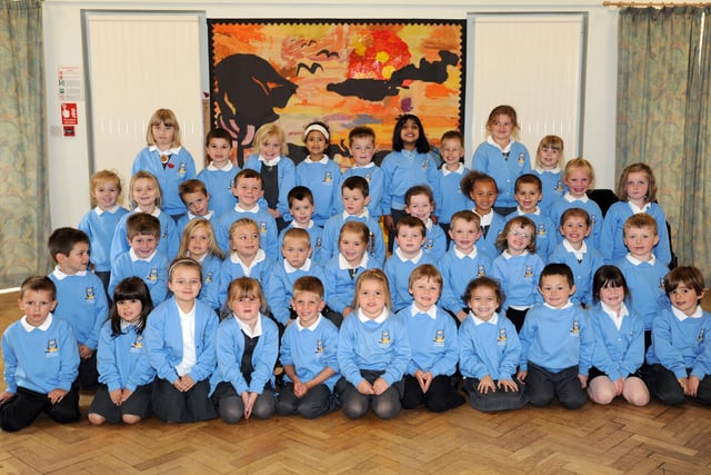 Reception class at Hawthorn First School in 2012