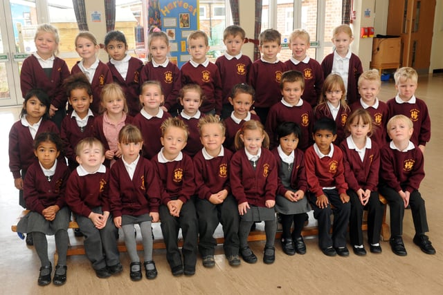 Reception class at Field Place First School in 2012