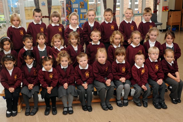 Reception class at Field Place First School in 2012