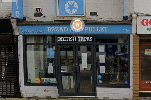 5-star: Bread and Pullet
176 Wellingborough Road Northampton NN1 4DZ
Inspected October 25, 2019