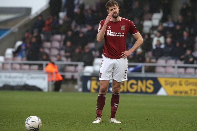 Had to be on his toes in the opening 15 or 20 minutes as Colchester started well. Cut out several passes and crosses and defended well again when Cobblers wobbled in the second-half. He almost snuck back ahead of his centre-back partner in the scoring charts, only to see his header cleared off the line... 7.5