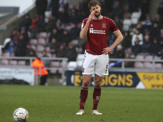 Had to be on his toes in the opening 15 or 20 minutes as Colchester started well. Cut out several passes and crosses and defended well again when Cobblers wobbled in the second-half. He almost snuck back ahead of his centre-back partner in the scoring charts, only to see his header cleared off the line... 7.5