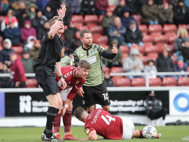 Looked rejuvenated on his return from injury. Straight into the action with some great play to tee up Hoskins after two minutes and that set the tone for a tenacious, hard-working, busy performance. Got through so much work before injury forced him off again. With McWilliams still suspended, Cobblers could do with him fit... 8