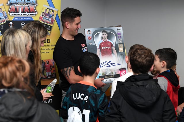 The Match Attax Swap Shop gave fans the opportunity to swap official Premier League trading cards