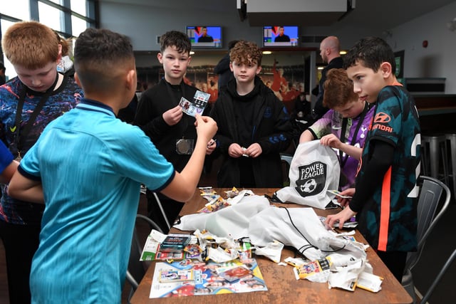 The Match Attax Swap Shop gave fans the opportunity to swap official Premier League trading cards