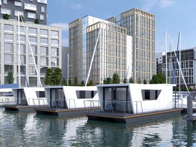 One bed houseboat for sale, Pacific Drive, Sovereign Harbour. Photo from Zoopla.